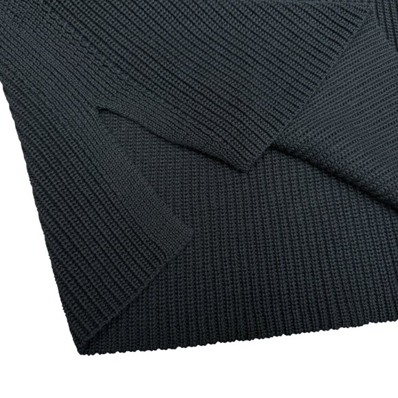 NWT Women's POLO RALPH LAUREN Sheep Leather & Silk Bld. Sweater $498 | Size OS - Picture 4 of 11